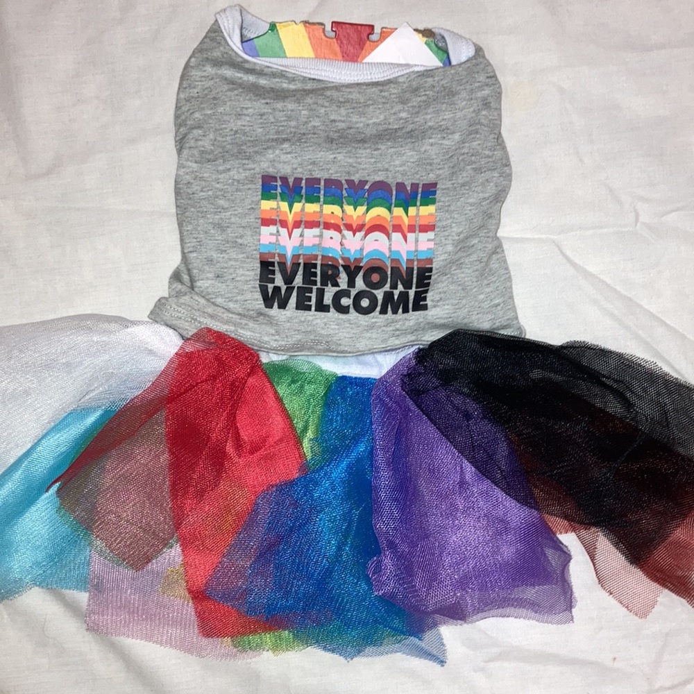 New Rainbow Dog Costume Size M - Picture 1 of 7